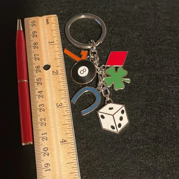 Coach 🔥RETIRED🔥Good Luck Charm Keychain with Red Pen - Picture 3 of 6